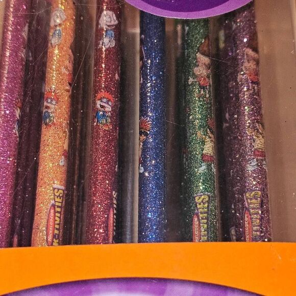 NIP Vintage Nickelodeon Nick-tivities Glitterz 30 Nicktoon‎ Character Pencils - Picture 2 of 4